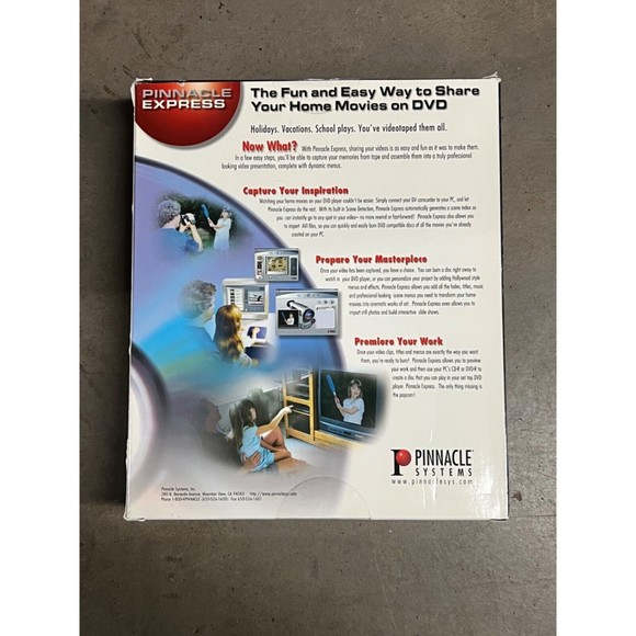 Pinnacle Express - Home Movies & Photos to CD/DVD - Windows 98/ME/2000/XP - Picture 2 of 2
